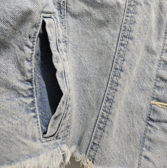 Free People Baja Hooded Denim Jacket Size S - Picture 6 of 10